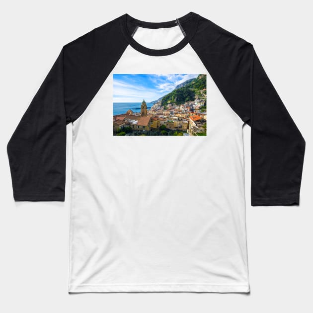 Amalfi, Italy Baseball T-Shirt by mitzobs